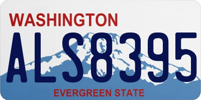 WA license plate ALS8395