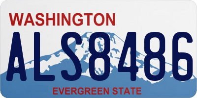 WA license plate ALS8486