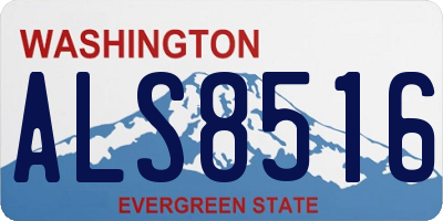 WA license plate ALS8516