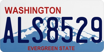 WA license plate ALS8529