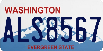 WA license plate ALS8567