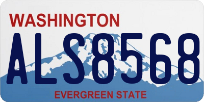 WA license plate ALS8568