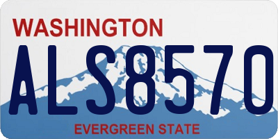 WA license plate ALS8570
