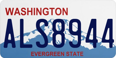 WA license plate ALS8944