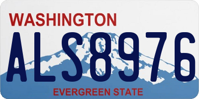 WA license plate ALS8976