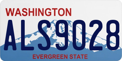 WA license plate ALS9028