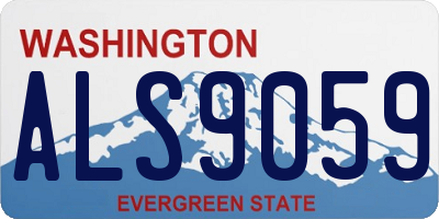 WA license plate ALS9059