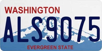 WA license plate ALS9075