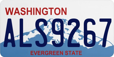 WA license plate ALS9267