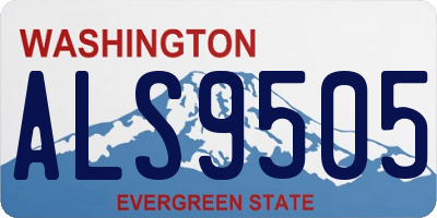 WA license plate ALS9505