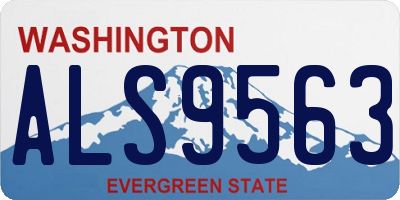 WA license plate ALS9563