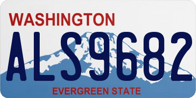 WA license plate ALS9682
