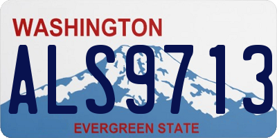 WA license plate ALS9713