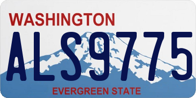 WA license plate ALS9775