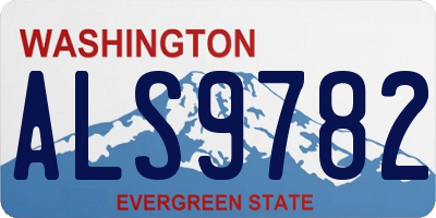 WA license plate ALS9782