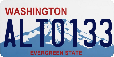 WA license plate ALT0133