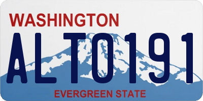 WA license plate ALT0191