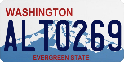 WA license plate ALT0269