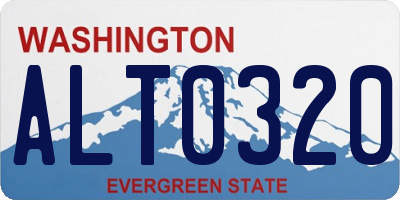 WA license plate ALT0320