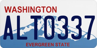 WA license plate ALT0337
