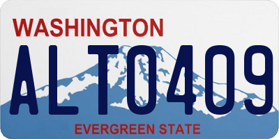 WA license plate ALT0409