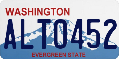 WA license plate ALT0452