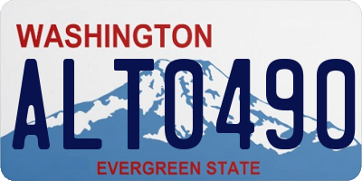 WA license plate ALT0490