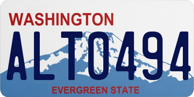 WA license plate ALT0494