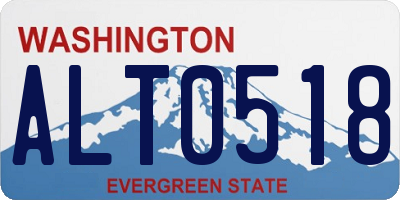 WA license plate ALT0518