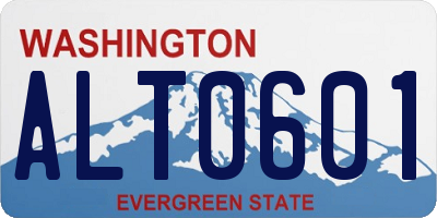 WA license plate ALT0601