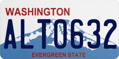 WA license plate ALT0632
