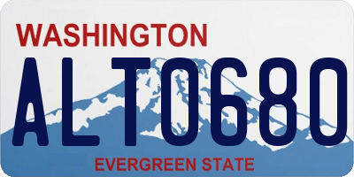 WA license plate ALT0680