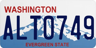 WA license plate ALT0749