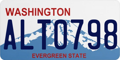 WA license plate ALT0798