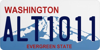 WA license plate ALT1011