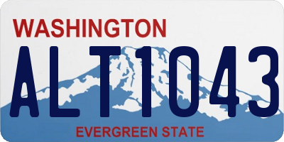 WA license plate ALT1043