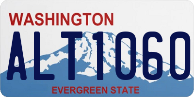 WA license plate ALT1060