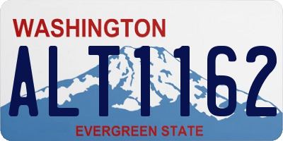 WA license plate ALT1162