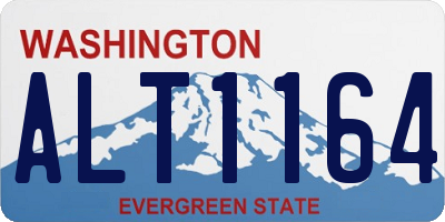 WA license plate ALT1164