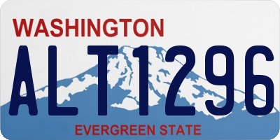 WA license plate ALT1296