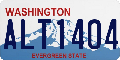 WA license plate ALT1404