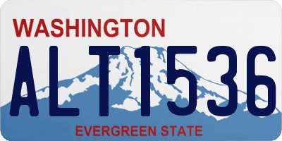 WA license plate ALT1536