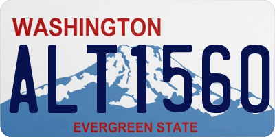 WA license plate ALT1560