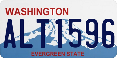 WA license plate ALT1596