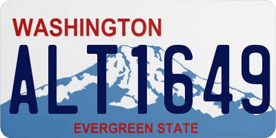 WA license plate ALT1649