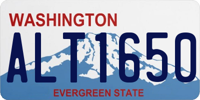 WA license plate ALT1650