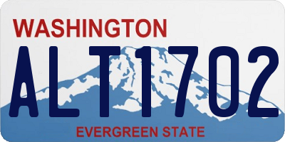 WA license plate ALT1702