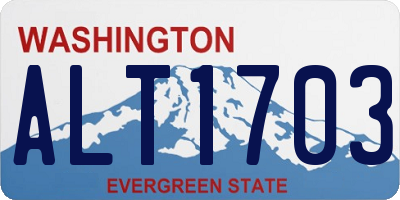 WA license plate ALT1703