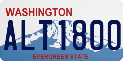 WA license plate ALT1800