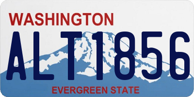 WA license plate ALT1856